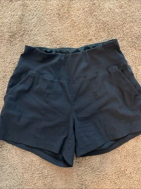 Cute Black Mountain Hardwear workout Shorts with Elastic Waistband